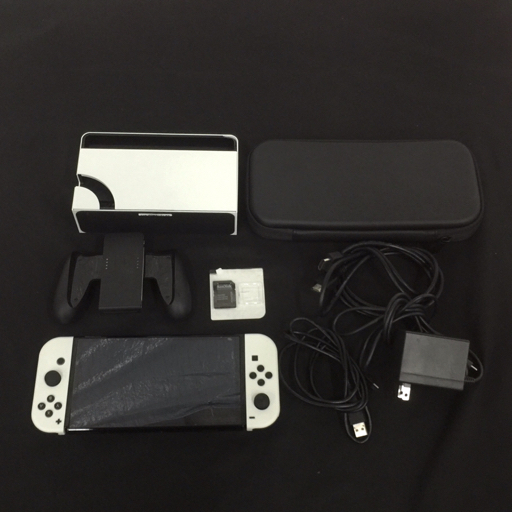 任天堂 HEG-001 ニンテンドー スイッチ 有機ELモデル 本体 HAC-015 HAC-016 ジョイコン ホワイト 含 まとめセット