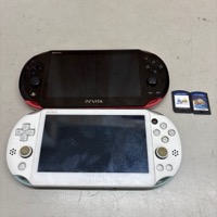 SONY ソニー PLAYSTATION VITA PCH-2000 ホワイト ピンク 本体 ソフト 2点